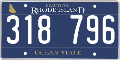 RI license plate 318796