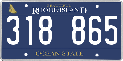 RI license plate 318865