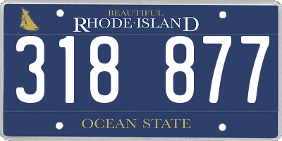 RI license plate 318877