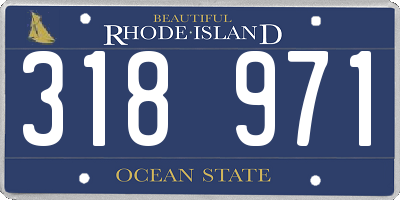 RI license plate 318971