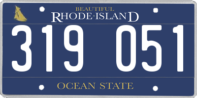 RI license plate 319051