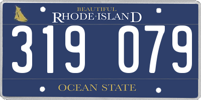 RI license plate 319079