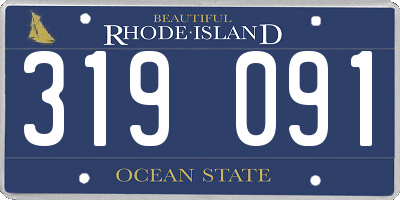 RI license plate 319091