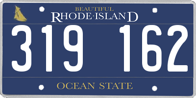 RI license plate 319162