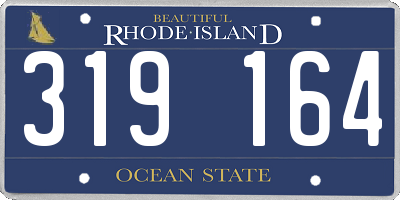 RI license plate 319164