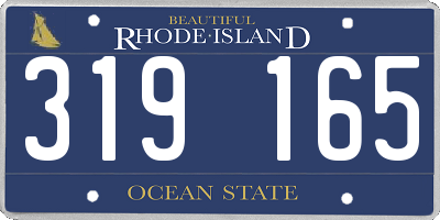 RI license plate 319165