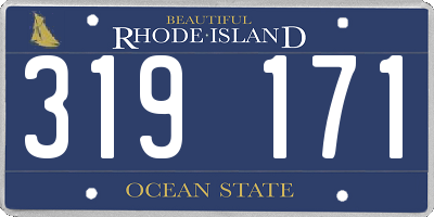 RI license plate 319171