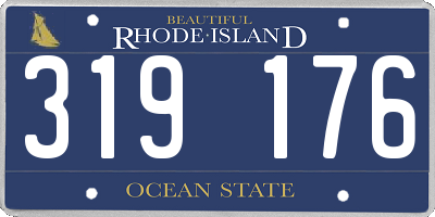 RI license plate 319176