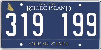 RI license plate 319199