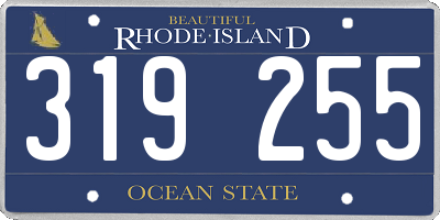 RI license plate 319255