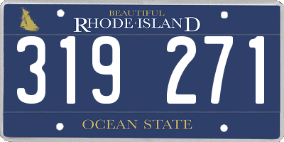 RI license plate 319271