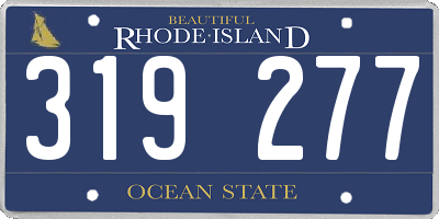 RI license plate 319277
