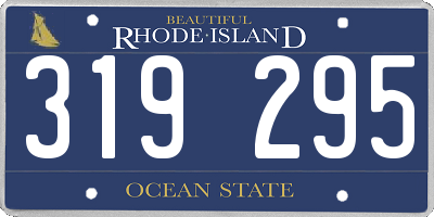 RI license plate 319295