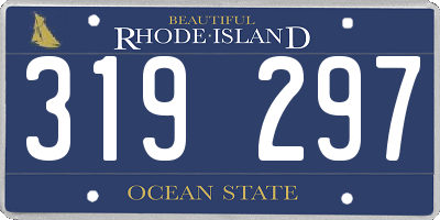 RI license plate 319297