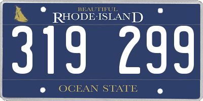 RI license plate 319299