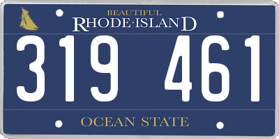 RI license plate 319461