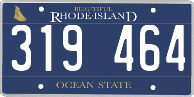 RI license plate 319464