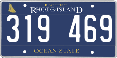 RI license plate 319469
