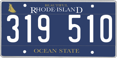 RI license plate 319510