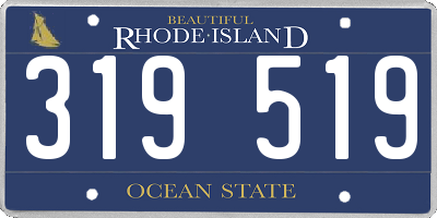 RI license plate 319519