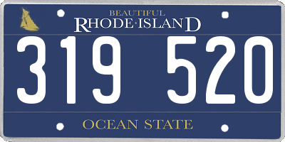 RI license plate 319520