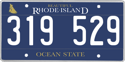 RI license plate 319529