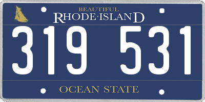 RI license plate 319531