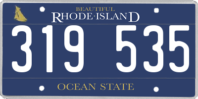 RI license plate 319535
