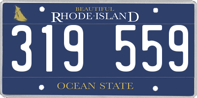 RI license plate 319559