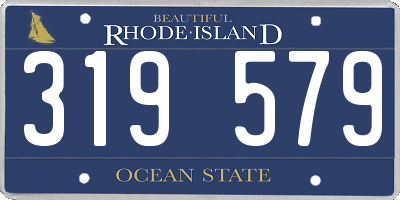 RI license plate 319579