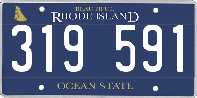 RI license plate 319591
