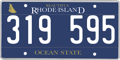 RI license plate 319595