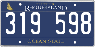 RI license plate 319598