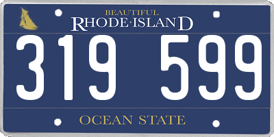 RI license plate 319599