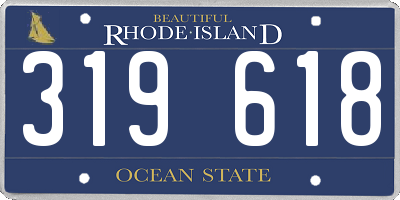 RI license plate 319618