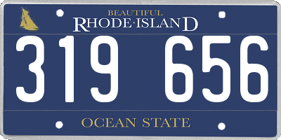 RI license plate 319656