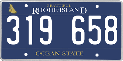 RI license plate 319658