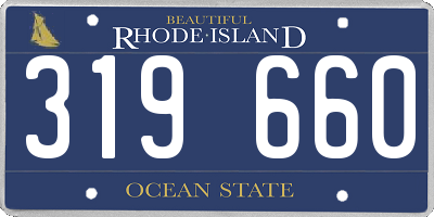 RI license plate 319660