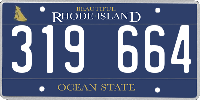 RI license plate 319664