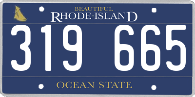RI license plate 319665