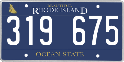 RI license plate 319675