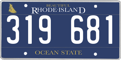 RI license plate 319681