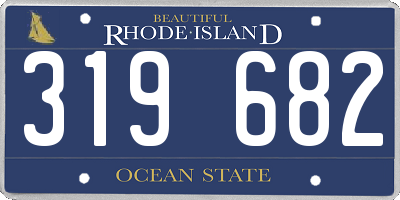 RI license plate 319682