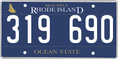 RI license plate 319690