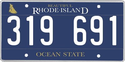 RI license plate 319691