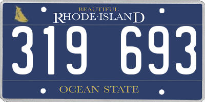 RI license plate 319693
