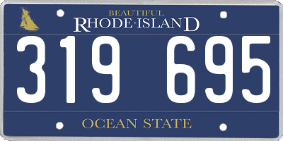 RI license plate 319695