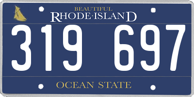 RI license plate 319697