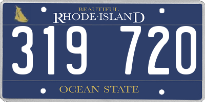 RI license plate 319720