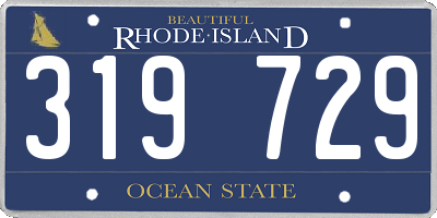RI license plate 319729